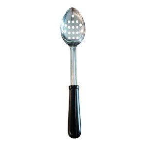 Bloomfield Stainless Steel Slotted Spoon Black Handle Utensil‎ Kitchen Tool USA